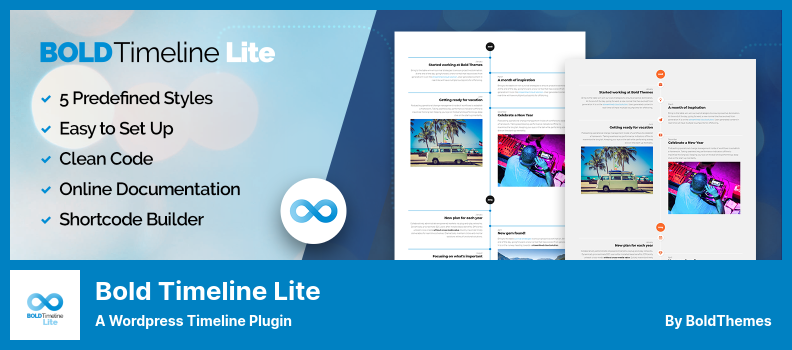 Bold Timeline Lite Plugin - البرنامج المساعد للجدول الزمني لـ WordPress