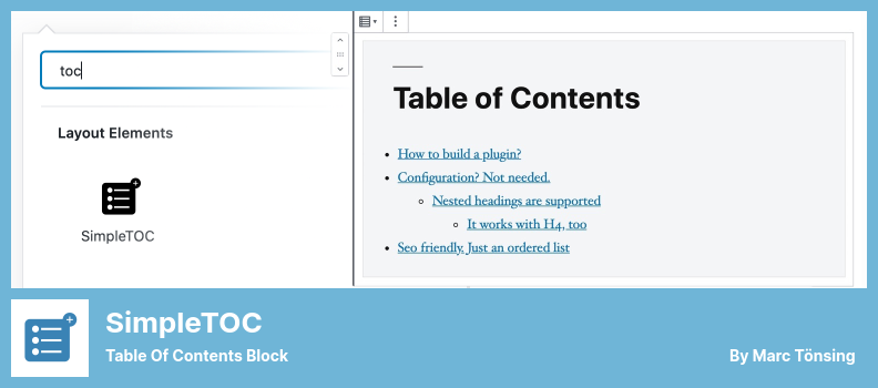Plugin SimpleTOC - Blok Daftar Isi