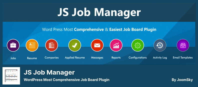 JS Job Manager Plugin - Plugin mais abrangente do WordPress Job Board