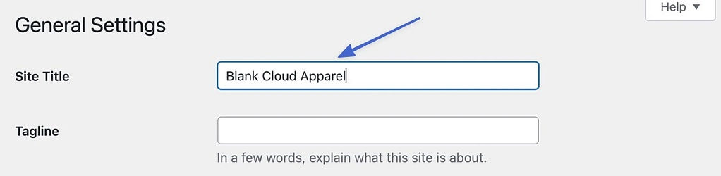 como alterar o título do site WordPress nas configurações gerais