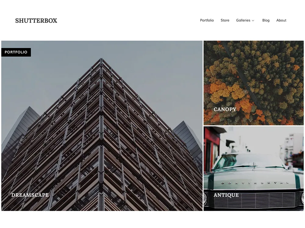 Tema WordPress di Shutterbox