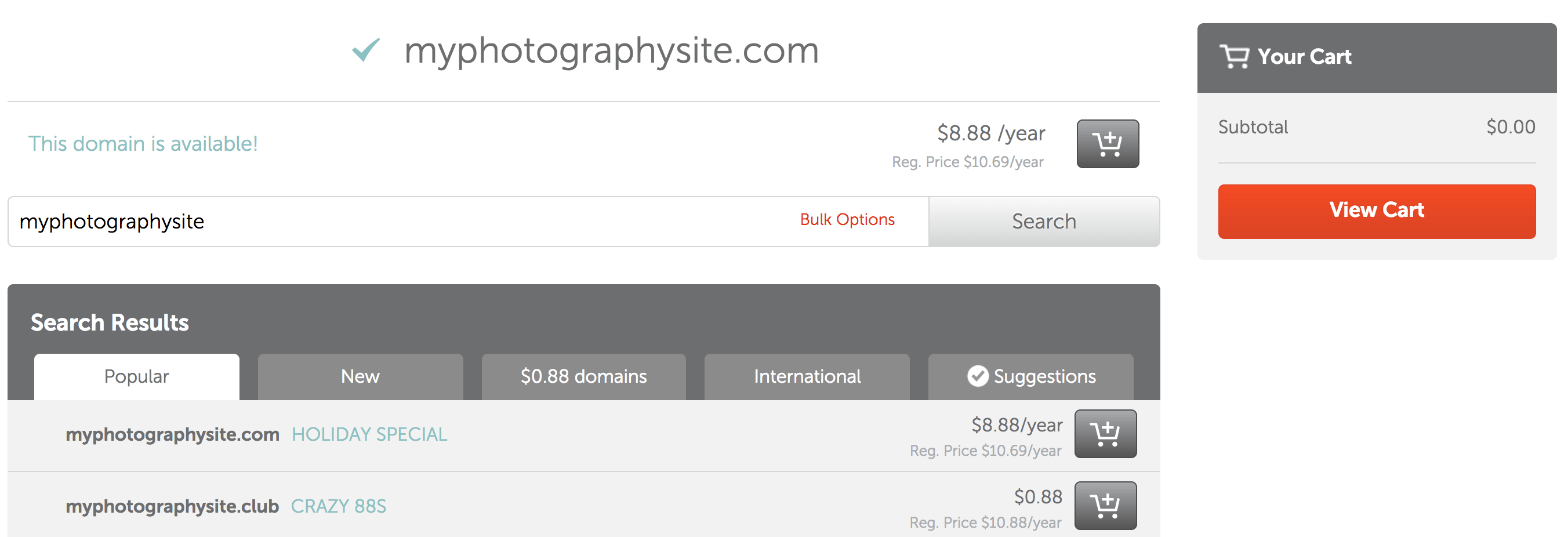 Strona internetowa Namecheap.