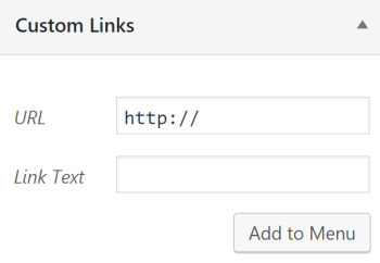 Możliwość dodania niestandardowych linków do naszego menu WordPress.