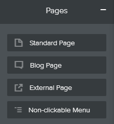 Hinzufügen einer externen Seite zu Ihrem Weebly-Menü.