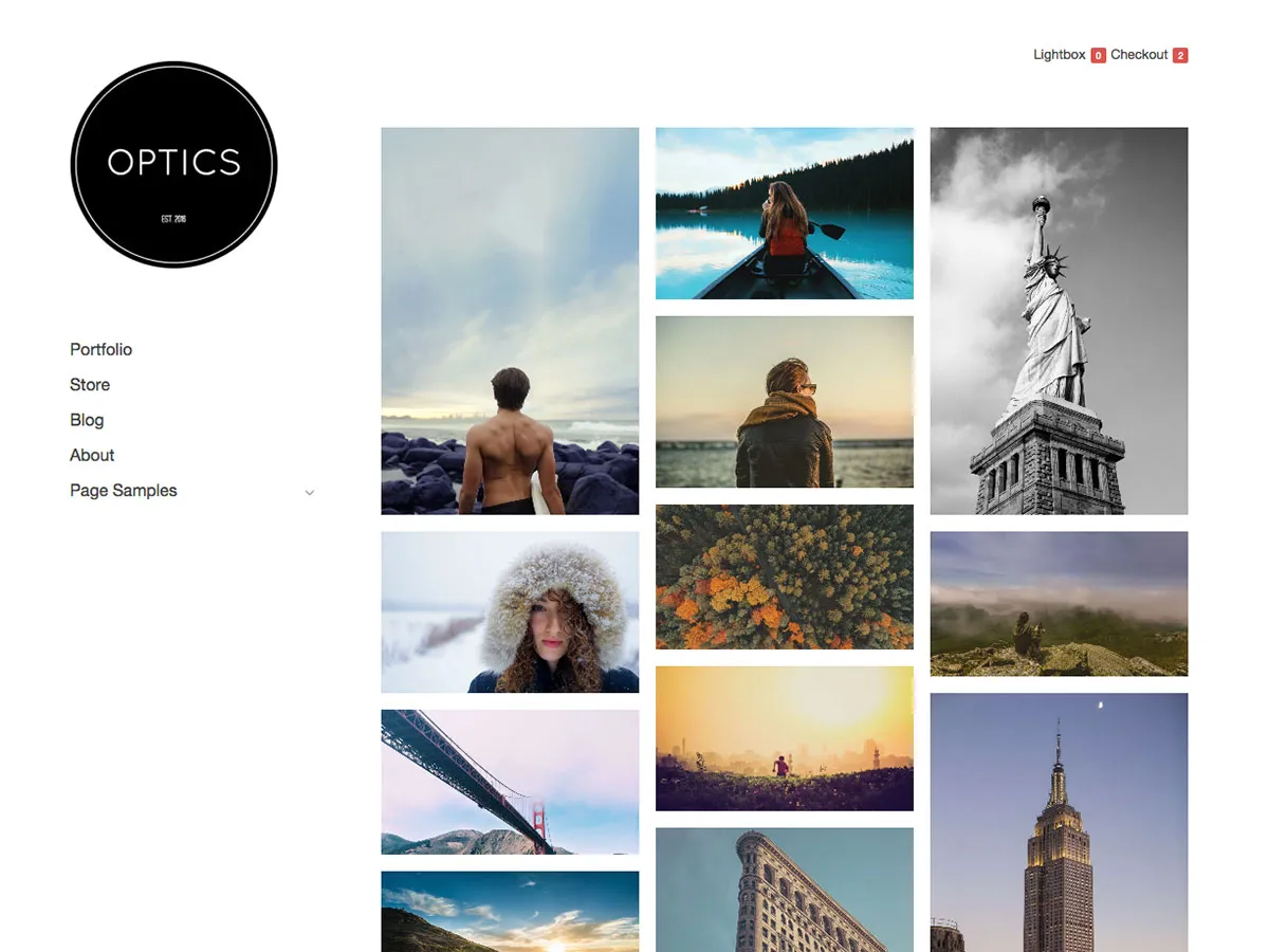 Darmowy motyw WordPress na optykę