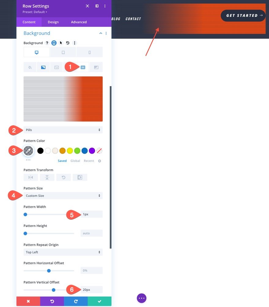 将背景蒙版和图案添加到 divi 标题