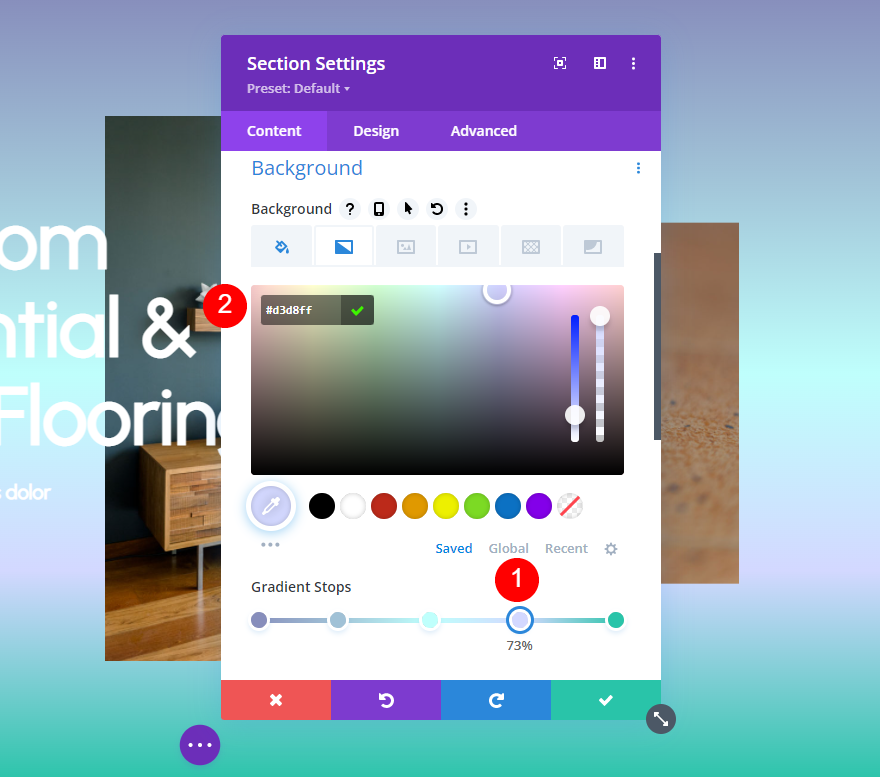 Divi Gradient Builder Exemple 4