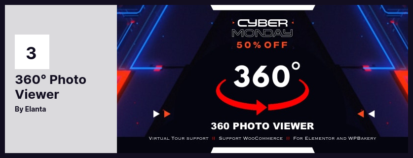 360° 照片查看器插件 - 接收虚拟旅游视频的功能作为礼物