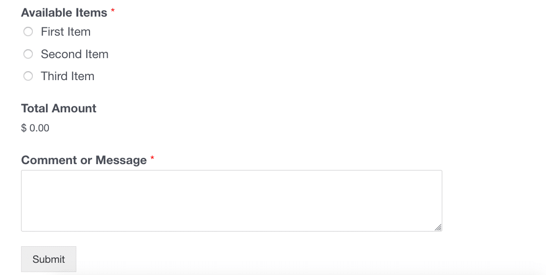 주문 양식 템플릿 미리보기