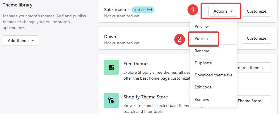 Salemaster는 shopify로 온라인 상점을 만듭니다.