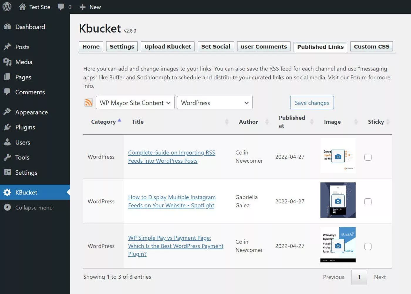 管理 KBucket 鏈接