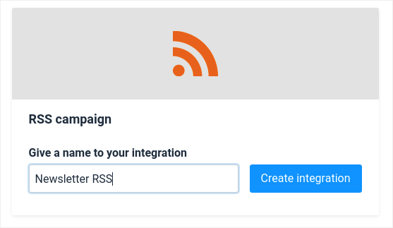 Sendinblue Nuova campagna RSS