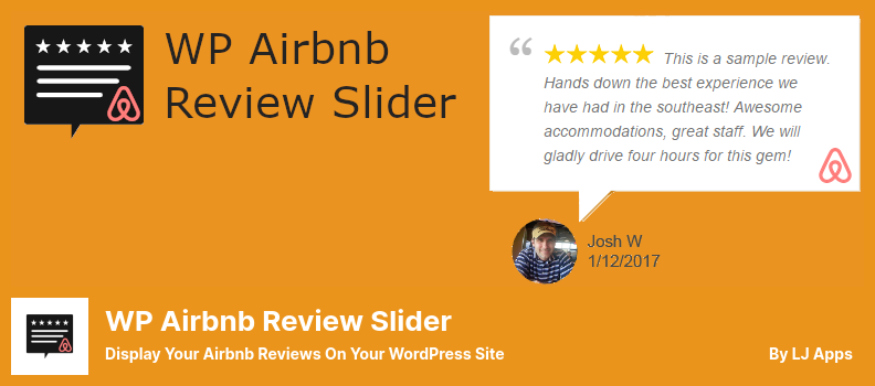 WPAirbnbレビュースライダープラグイン-WordPressサイトにAirbnbレビューを表示する