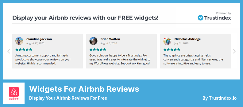 Airbnbレビュープラグインのウィジェット-Airbnbレビューを無料で表示