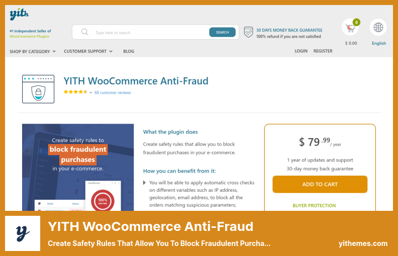 YITHWooCommerce不正防止プラグイン-不正な購入をブロックできる安全ルールを作成します