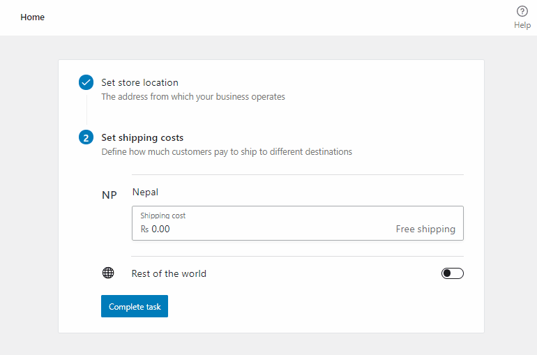 送料の設定​​WooCommerceチュートリアル