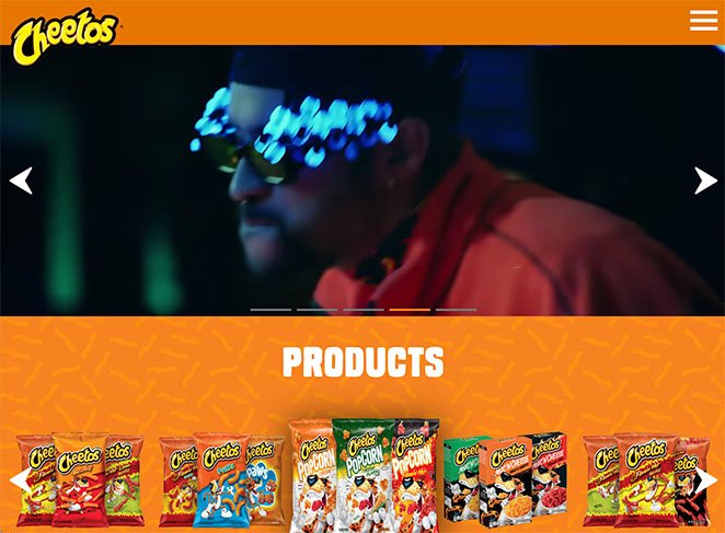 cheetos-mobile-friendly-website-example-SeedProd Cheetos mobile friendly website exmple