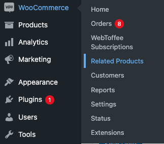 WooCommerceの関連製品プラグインの設定ページ
