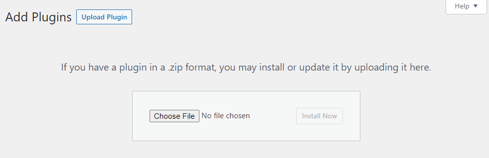 플러그인 ZIP 파일 추가