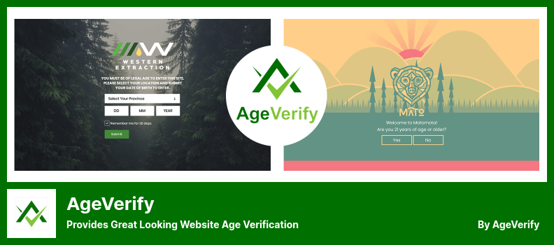 Plugin AgeVerify - Oferă verificarea vârstei site-ului web