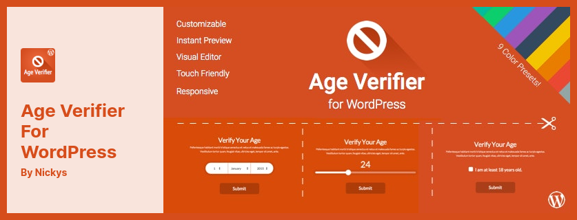 Age Verifier pentru pluginul WordPress - O verificare a vârstei pentru WordPress