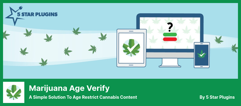 Marijuana Age Verify Plugin - O soluție simplă pentru restricționarea vârstei conținutului de canabis
