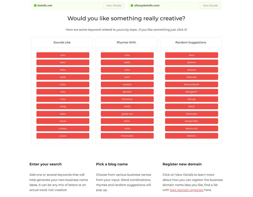 Suggestions supplémentaires
