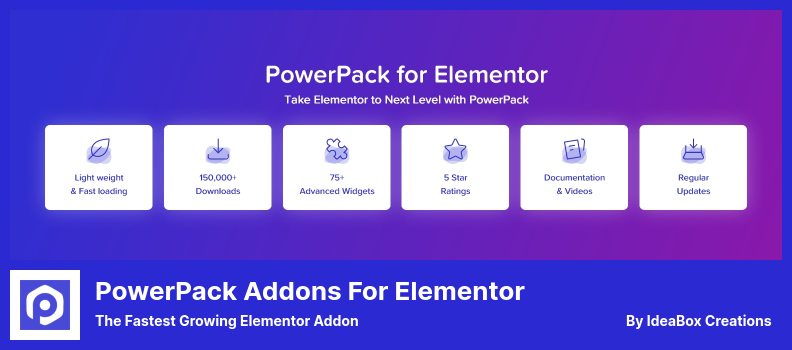 PowerPack Addons für Elementor Plugin - Das am schnellsten wachsende Elementor Addon