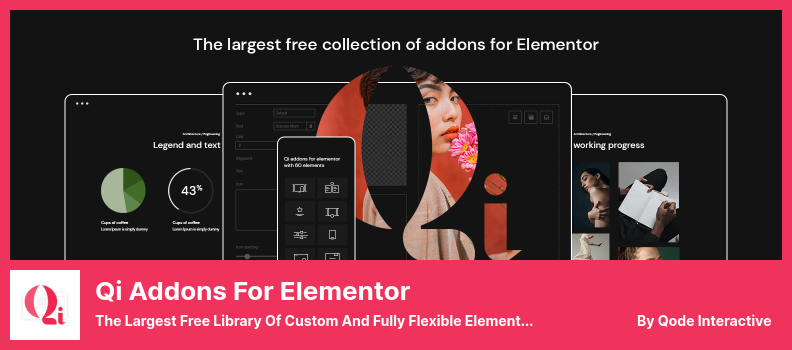 Qi-Addons für das Elementor-Plug-in - Die größte kostenlose Bibliothek benutzerdefinierter und vollständig flexibler Elementor-Widgets
