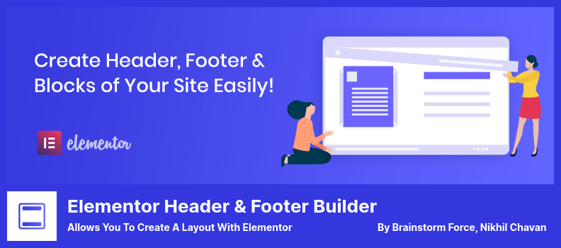 Elementor Header & Footer Builder Plugin - Ermöglicht es Ihnen, ein Layout mit Elementor zu erstellen