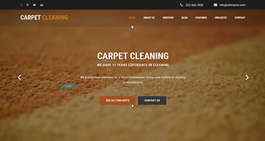 บริษัททำความสะอาด WordPress Theme