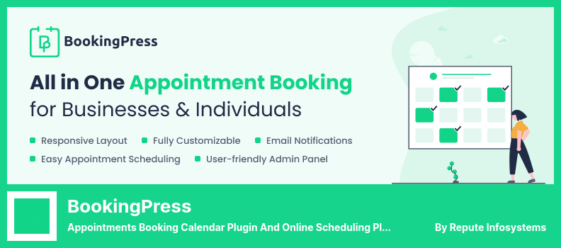 BookingPress 插件 - 約會預訂日曆插件和在線計劃插件