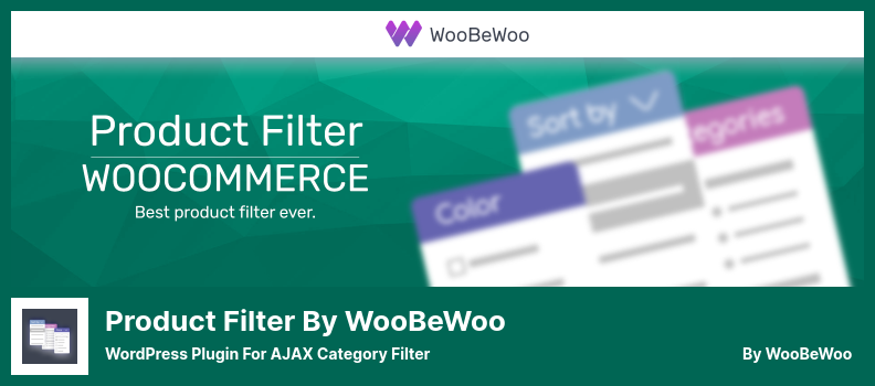 Produktfilter von WooBeWoo Plugin - WordPress-Plugin für AJAX-Kategoriefilter