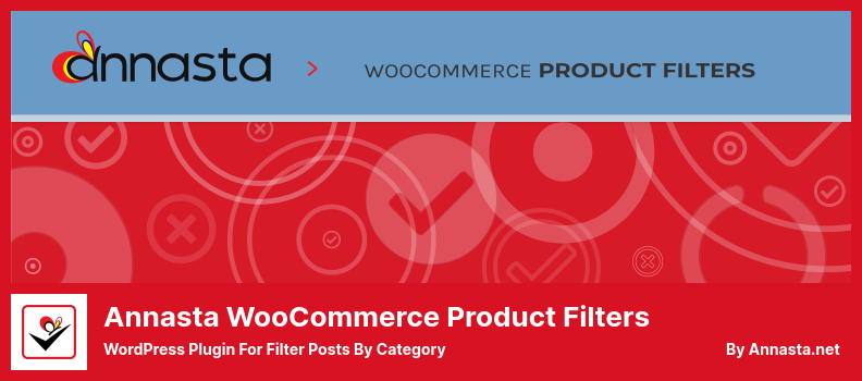 Annasta Woocommerce Product Filters Plugin - WordPress Plugin zum Filtern von Beiträgen nach Kategorie