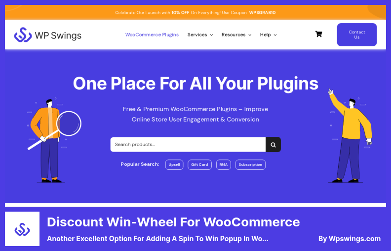 WooCommerce 插件的折扣 Win-Wheel - 在 WooCommerce 中添加旋转以赢得弹出窗口的另一个绝佳选择