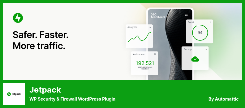 Jetpack 插件 - WP 安全和防火墙 WordPress 插件