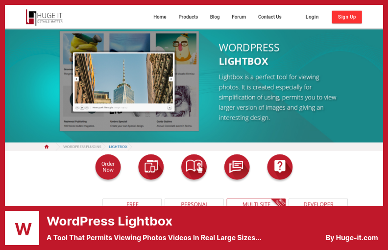 WordPress Lightbox Plugin - uma ferramenta que permite a visualização de vídeos de fotos em tamanhos reais com um design único e interessante