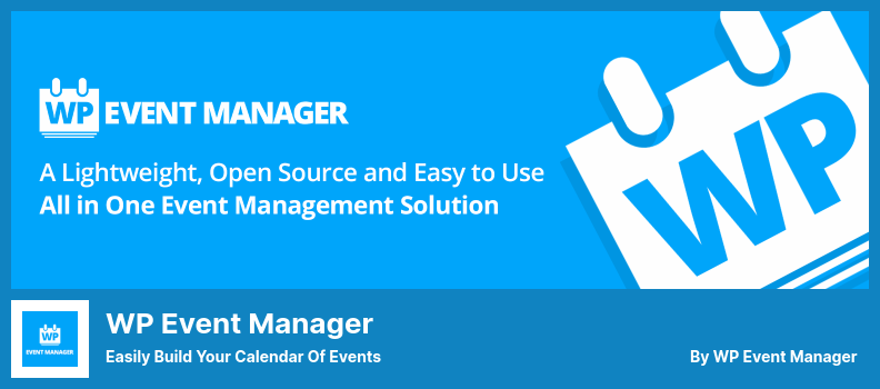 Plugin WP Event Manager: crea facilmente il tuo calendario degli eventi