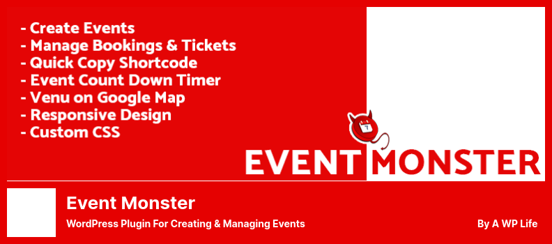 Plugin Event Monster - Plugin WordPress per la creazione e la gestione di eventi