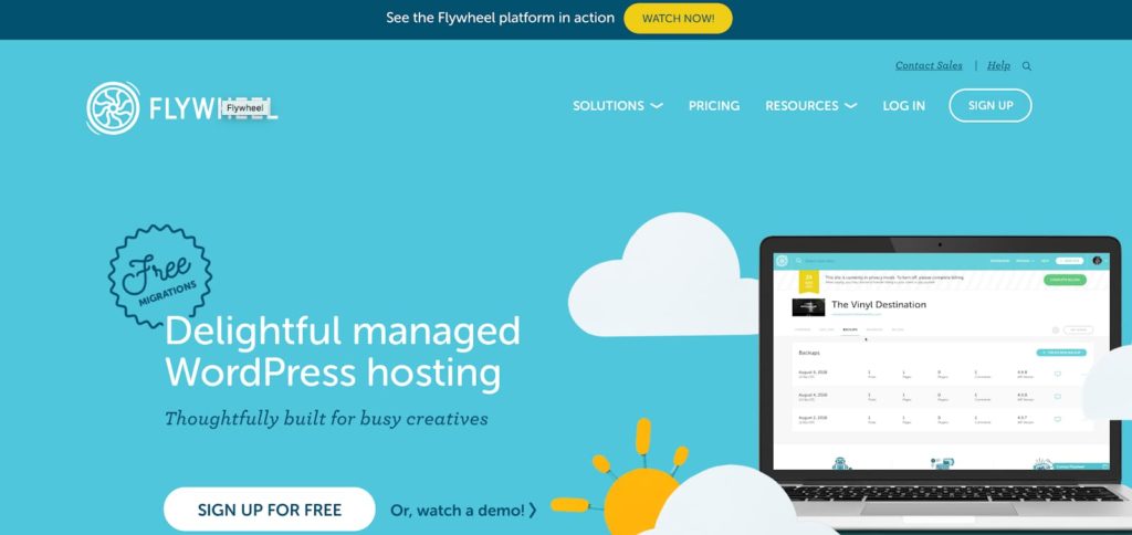 Planos e opções de hospedagem WordPress gerenciada pelo Flywheel para blogueiros