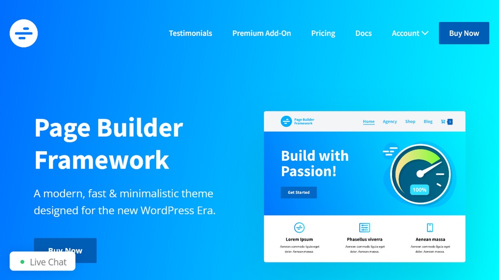 Page Builder 프레임워크 요소 테마