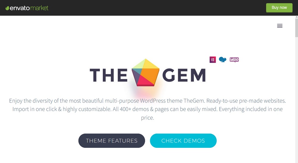 موضوع TheGem متعدد الأغراض