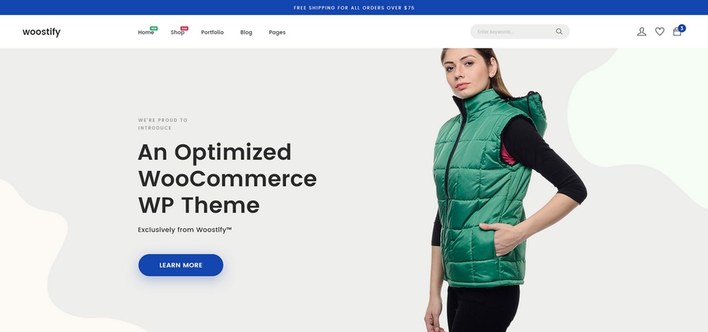 موضوع Woostify WooCommerce