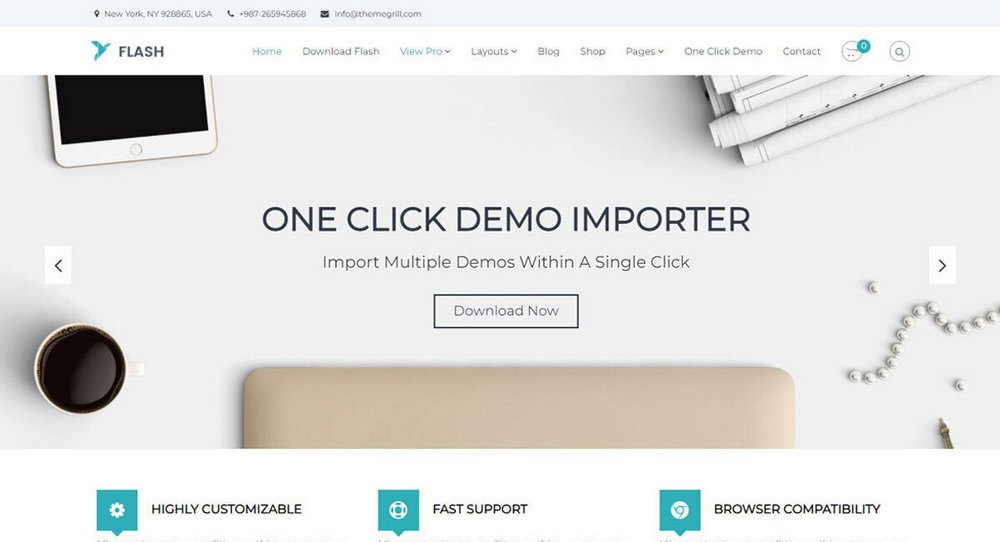 موضوع Flash WordPress لـ WooCommerce