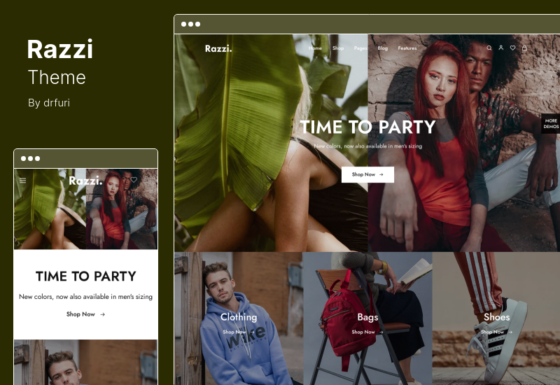 ธีม Razzi - ธีม WordPress WooCommerce อเนกประสงค์