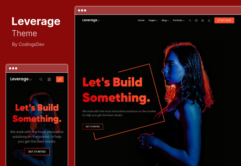 ธีมเลเวอเรจ - ผลงานเอเจนซี่ WordPress Theme
