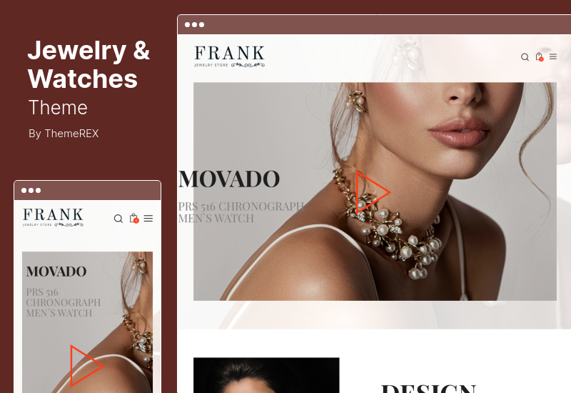 ธีมเครื่องประดับและนาฬิกา - ธีม WordPress ร้านค้าเครื่องประดับและนาฬิกาออนไลน์
