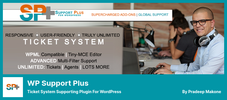 ปลั๊กอิน WP Support Plus - ระบบตั๋วสนับสนุนปลั๊กอินสำหรับ WordPress