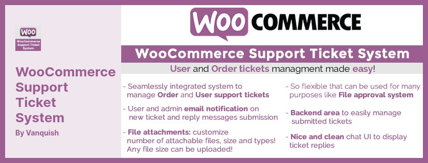 ปลั๊กอินระบบตั๋วสนับสนุน WooCommerce - ปลั๊กอินตัวจัดการตั๋วสนับสนุนผู้ใช้และคำสั่งซื้อสำหรับ WordPress