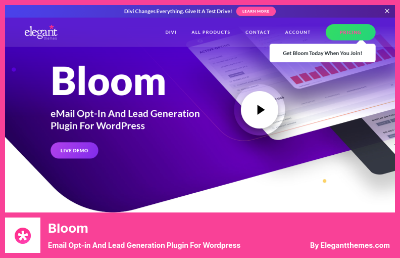 Bloom Plugin - อีเมล Opt-in และปลั๊กอิน Lead Generation สำหรับ WordPress